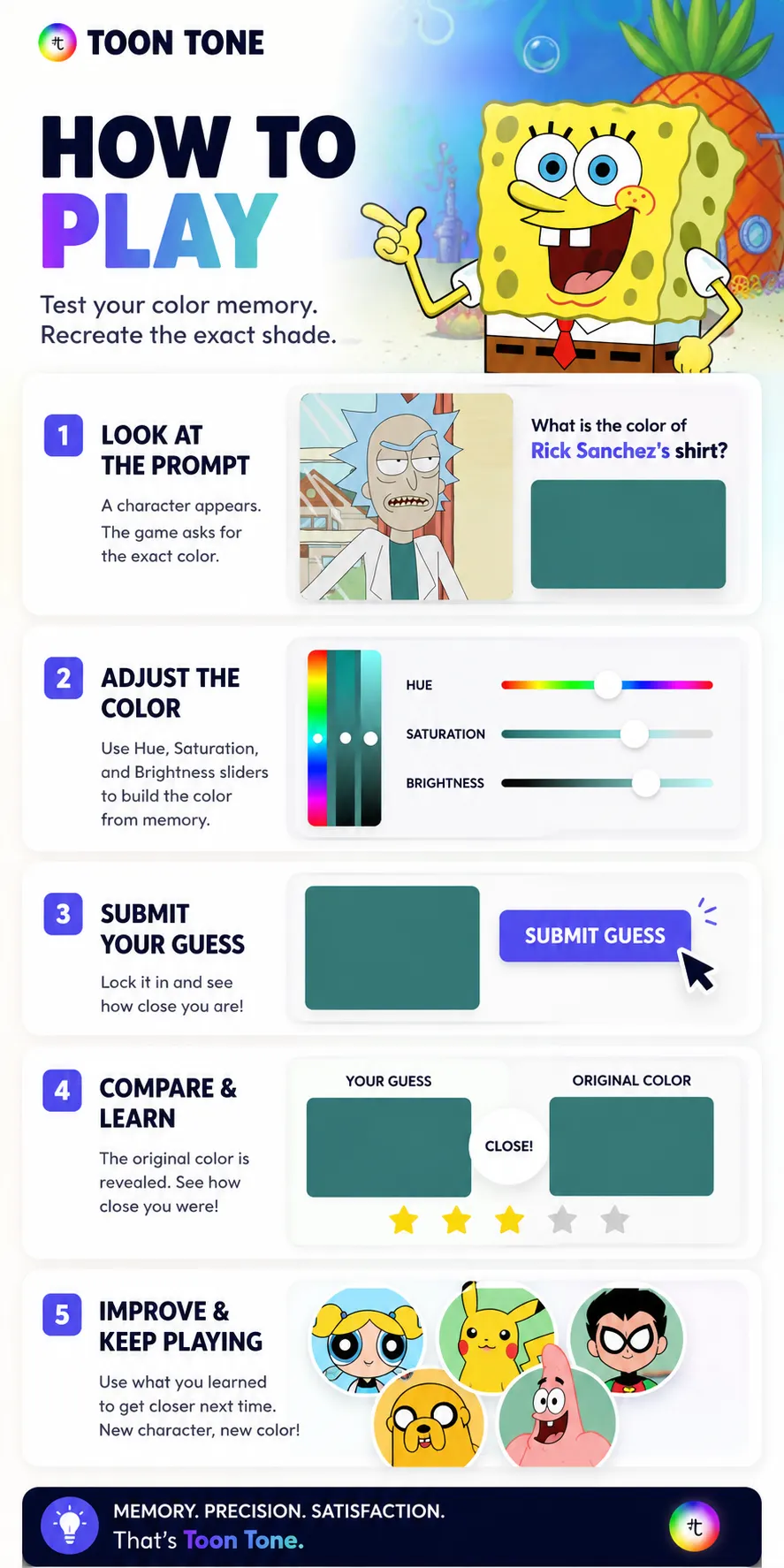 How to play toon tone game
