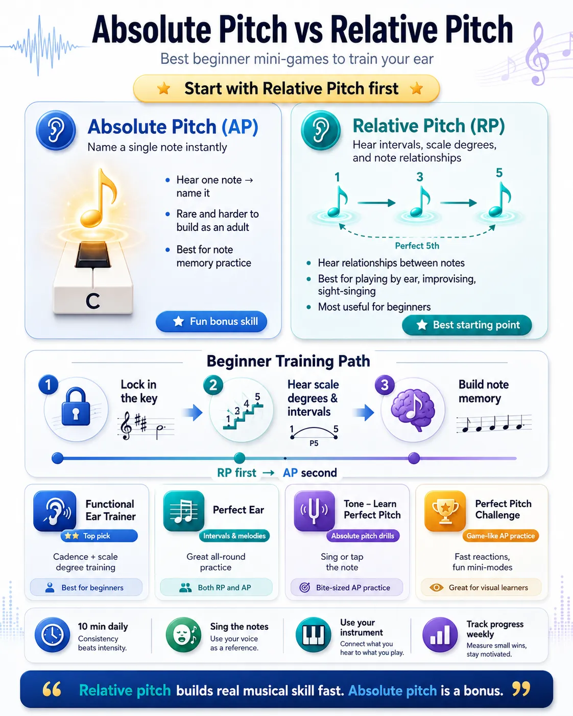 Absolute Pitch vs Relative Pitch