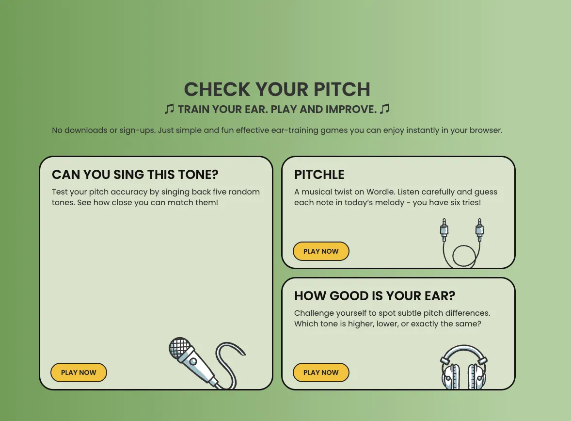 Check Your Pitch