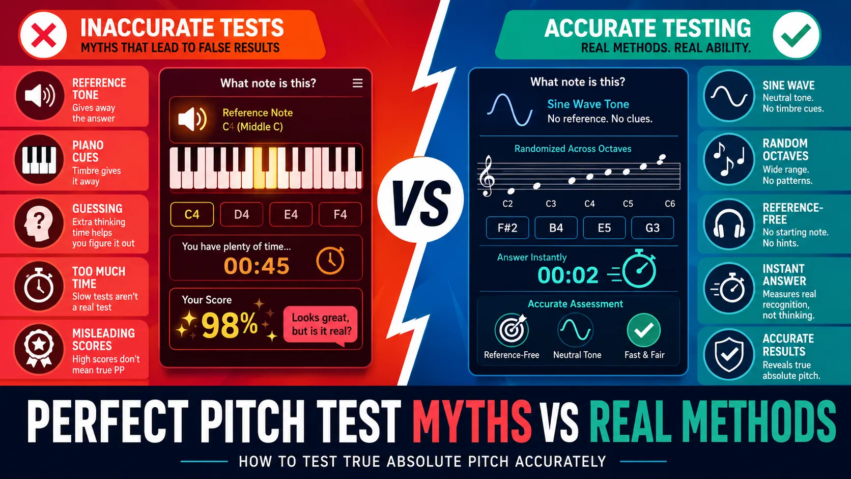 Perfect Pitch Test Inaccurate? Common Myths and Correct Testing Methods