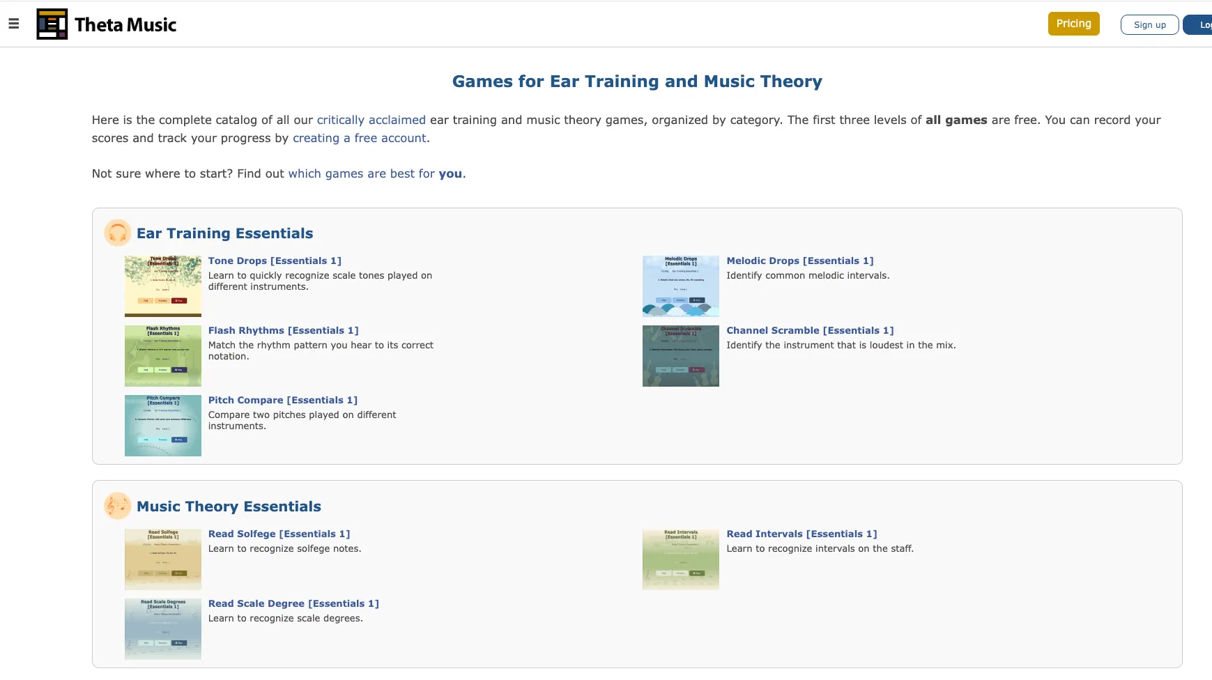 Theta Music Trainer Screen Shot